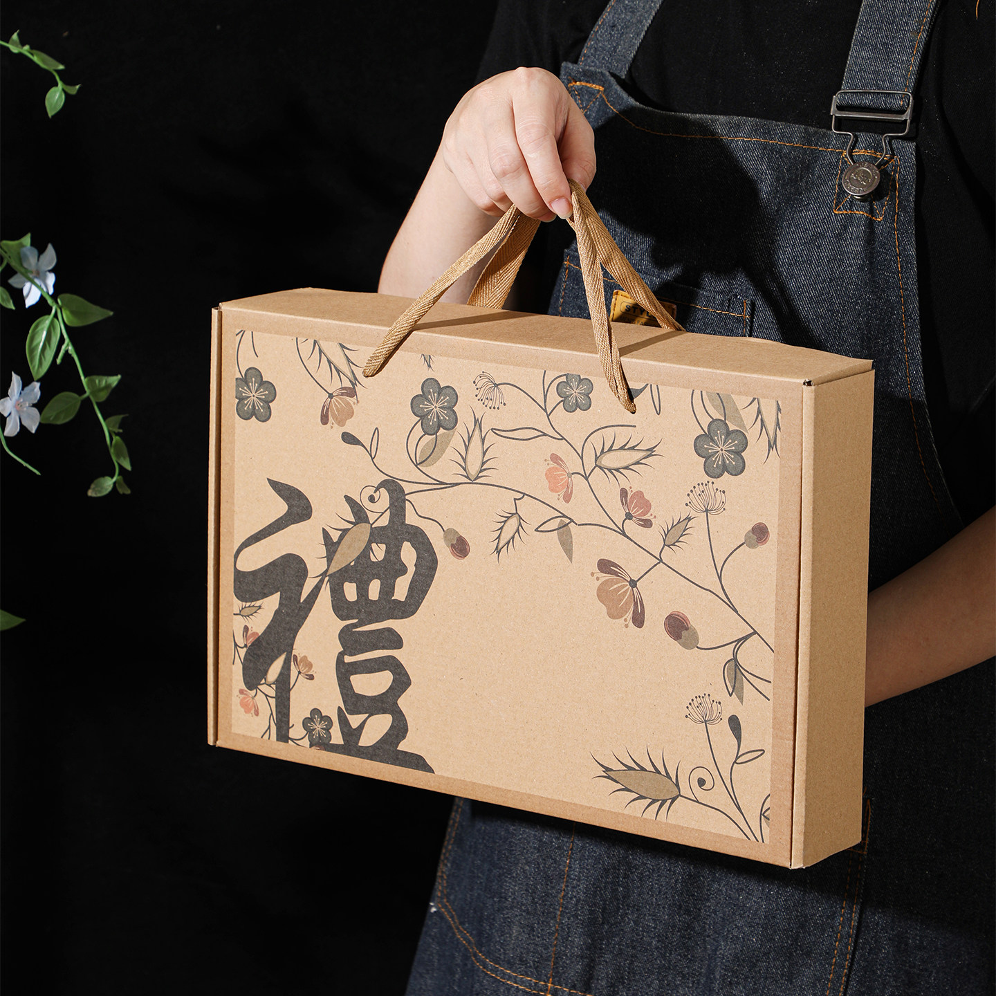 陶瓷碗筷小礼品开业活动伴手礼复古花碗筷礼盒装商务团建礼品定制