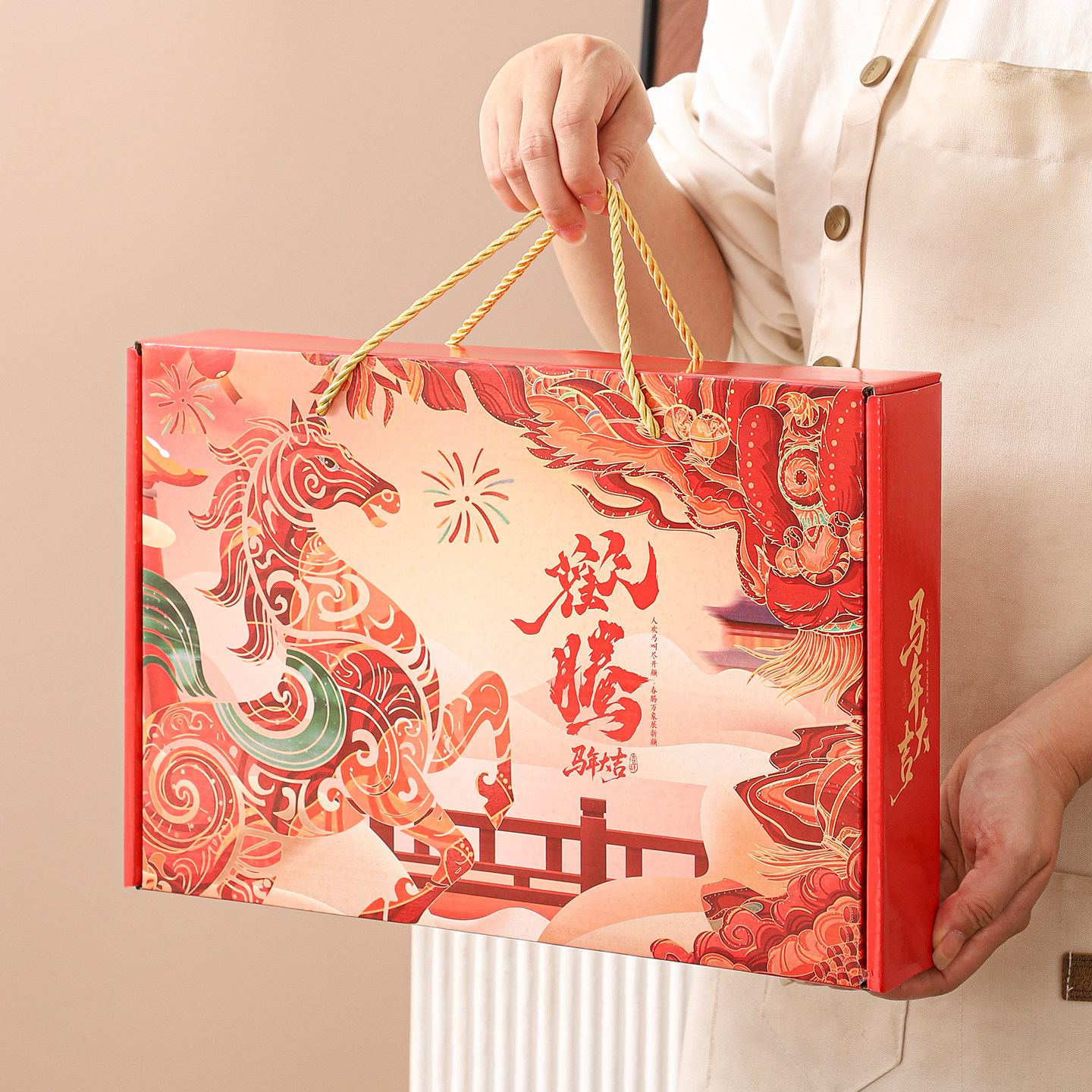 马年伴手礼新年陶瓷碗筷礼盒装企业年会团建送员工小礼品批发定制