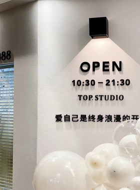 恰昵壁灯下文字亚克力立体字母