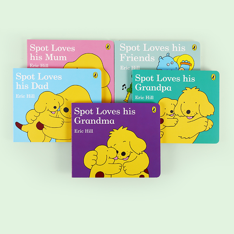 凯迪克图书 点读版 Spot Loves  Story Collection 5册 小玻爱家人 套装5册 原版英文绘本 0-3岁 英语启蒙 情感启蒙 低幼启蒙 - 图0