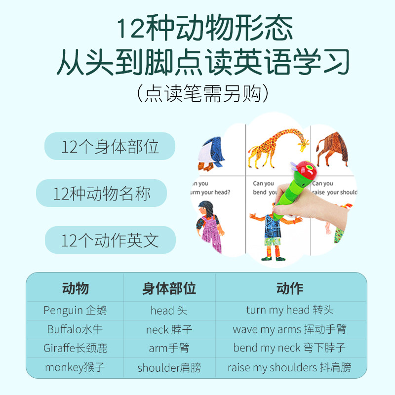 凯迪克从头动到脚from Head To Toe 从头到脚英文绘本儿童启蒙原版书eric Carle艾瑞卡尔爷爷吴敏兰推荐书单锻炼身体 带音频 原版其它 书籍 杂志 报纸 口味霸优惠券网 免费领取淘宝内部优惠券