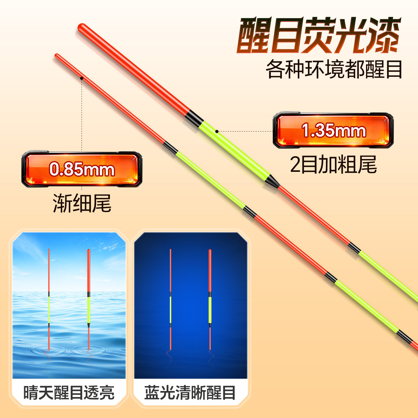 小凤仙秋冬鲫鱼浮漂套装高灵敏3.6-8.1M无结线组专钓鲤鲫子线双钩,淘宝优惠券,粉丝福利购,淘宝优惠卷