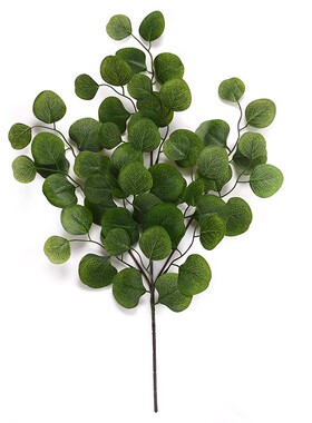 仿真植物 绿色尤加利 叶子 插花 婚庆路引花材 装饰绿植 假桉树叶
