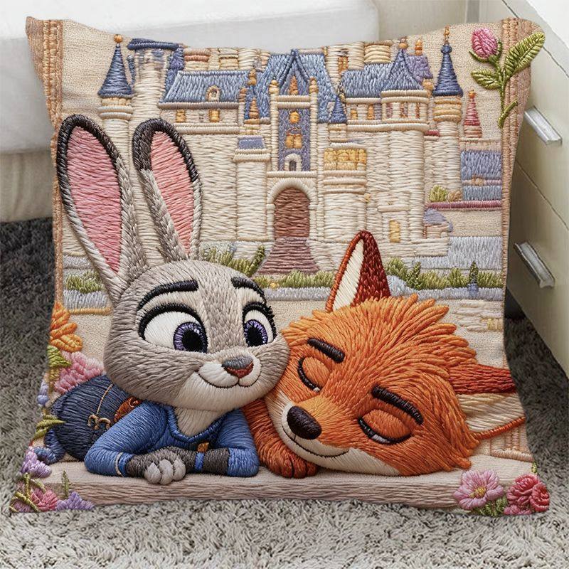 疯狂动物城枕头尼克朱迪周边抱枕客厅沙发超软靠垫含芯腰枕可拆洗,淘宝优惠券,粉丝福利购,淘宝优惠卷