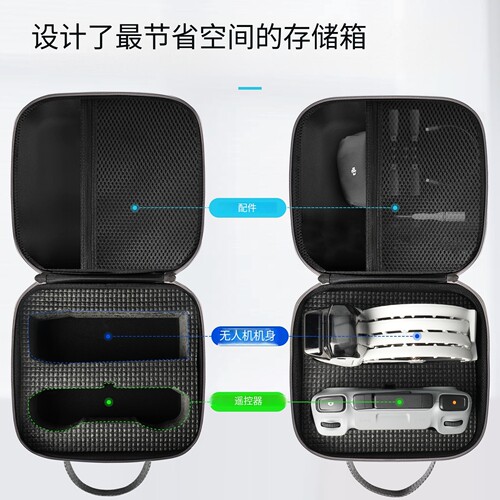 【速发】DJI大疆Flip收纳包硬壳neo保护盒mini3/4pro收纳盒便携 - 图1