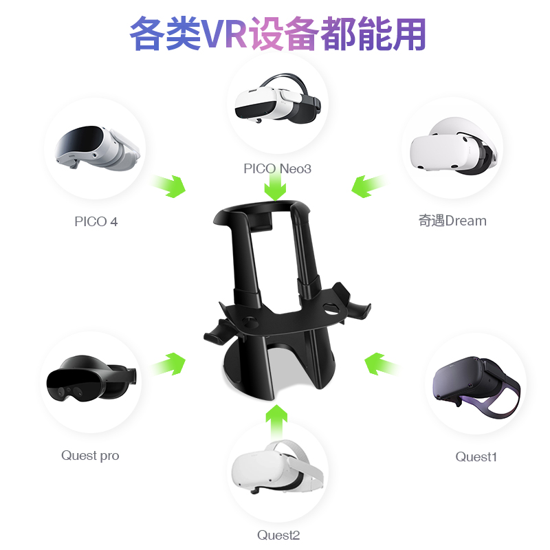 oculus quest2/3配件支架pico4底座收纳架子精英头戴VR/展示架 - 图1