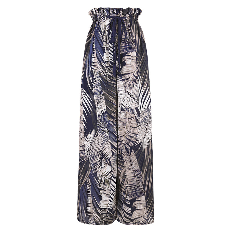 波西米亚民族风雪纺裤裙夏季阔腿裤 弥古休闲裤