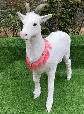 皮毛材质带叫声田园吧装饰摆件