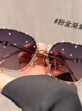 2025新款多边形太阳眼镜女防紫外线时尚可配近视度数大脸专用墨镜