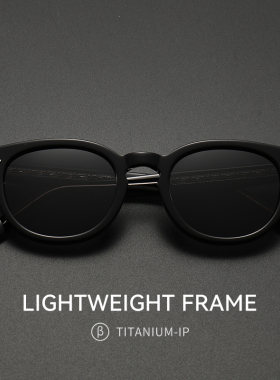 余文乐同款联名柠檬黄茶色可配近视墨镜太阳眼镜男女偏光防紫外线