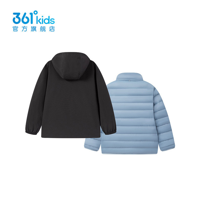 【商场同款】361°童装男童上衣两件套2025年冬季新款三合一上衣,淘宝优惠券,粉丝福利购,淘宝优惠卷