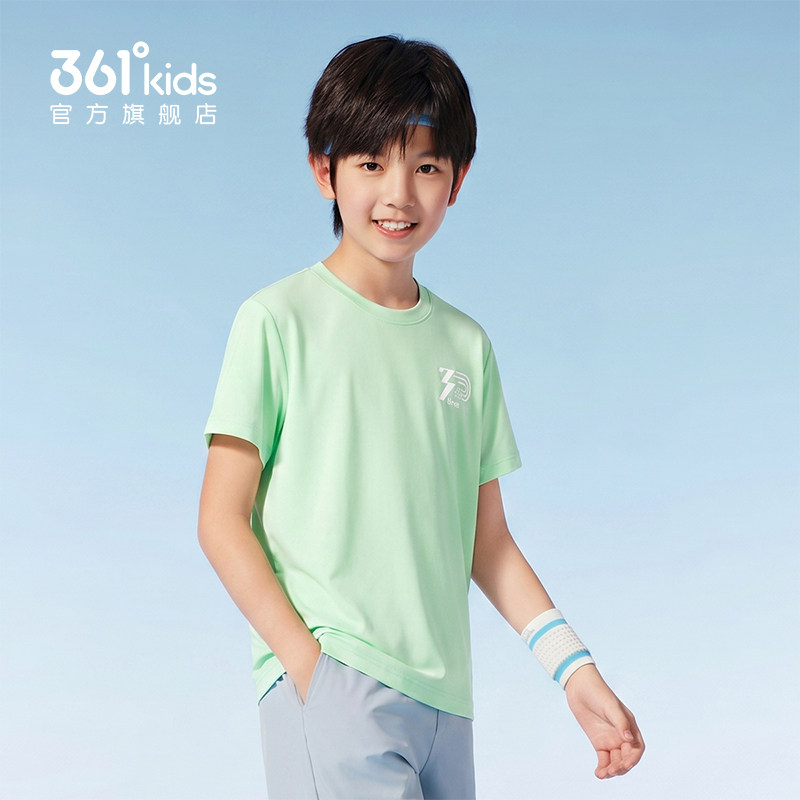 迅干科技2.0|商场同款361男童短袖T恤2026年夏季新款女童通码上衣 迅干科技2.0|商场同款361男童短袖T恤2026年夏季新款女童通码上衣