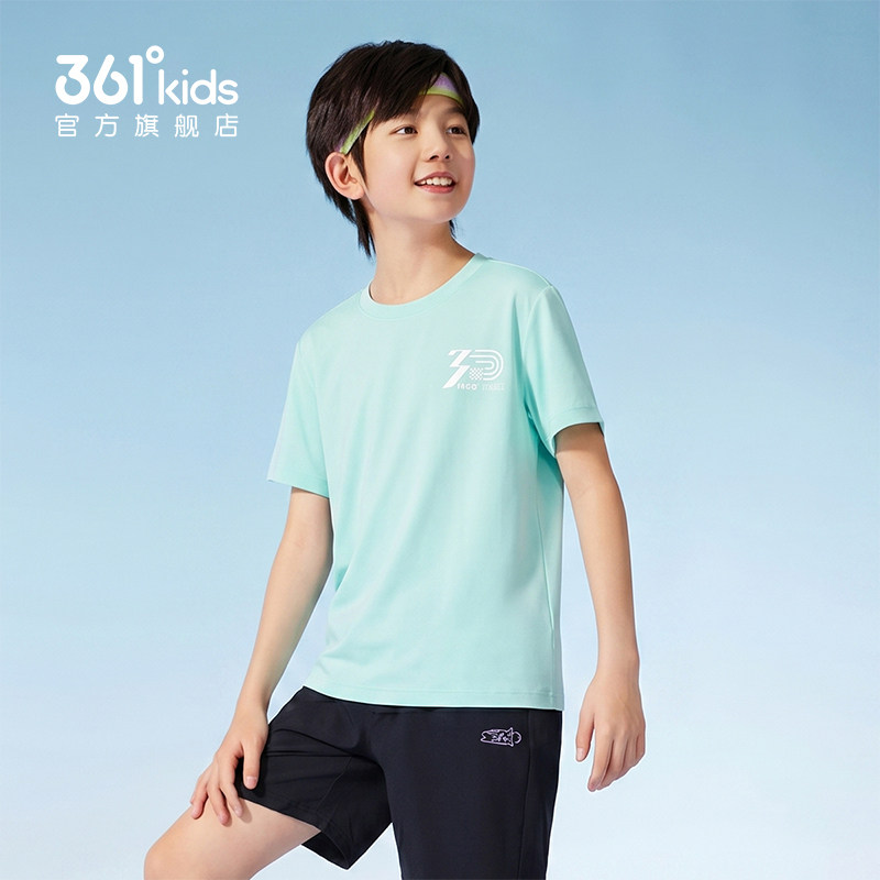 迅干科技2.0|商场同款361男童短袖T恤2026年夏季新款女童通码上衣 迅干科技2.0|商场同款361男童短袖T恤2026年夏季新款女童通码上衣