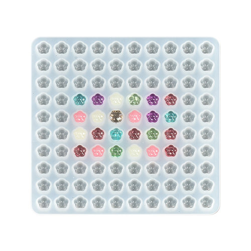 迷你猫爪整板模具水晶滴胶AB捏捏硅胶手工diy材料包树脂奶酪圆形 - 图3