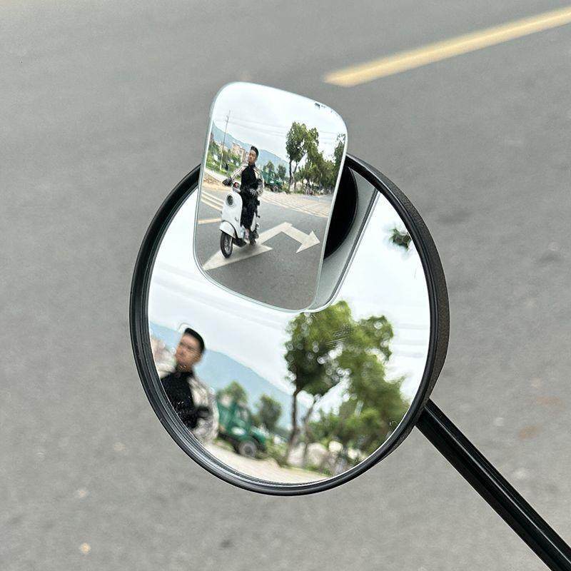 摩托车机车电动车360度辅助小圆镜改装通用后视镜反光镜车辅助镜,淘宝优惠券,粉丝福利购,淘宝优惠卷
