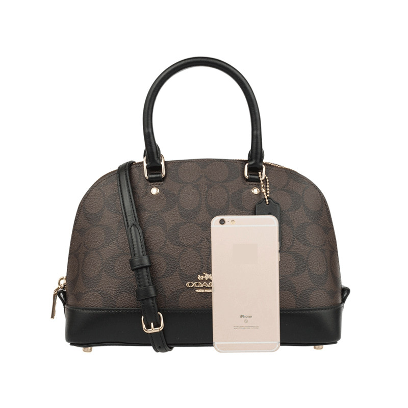 coach小号印花c纹pvc纯色贝壳包 客邻尚品女士包袋