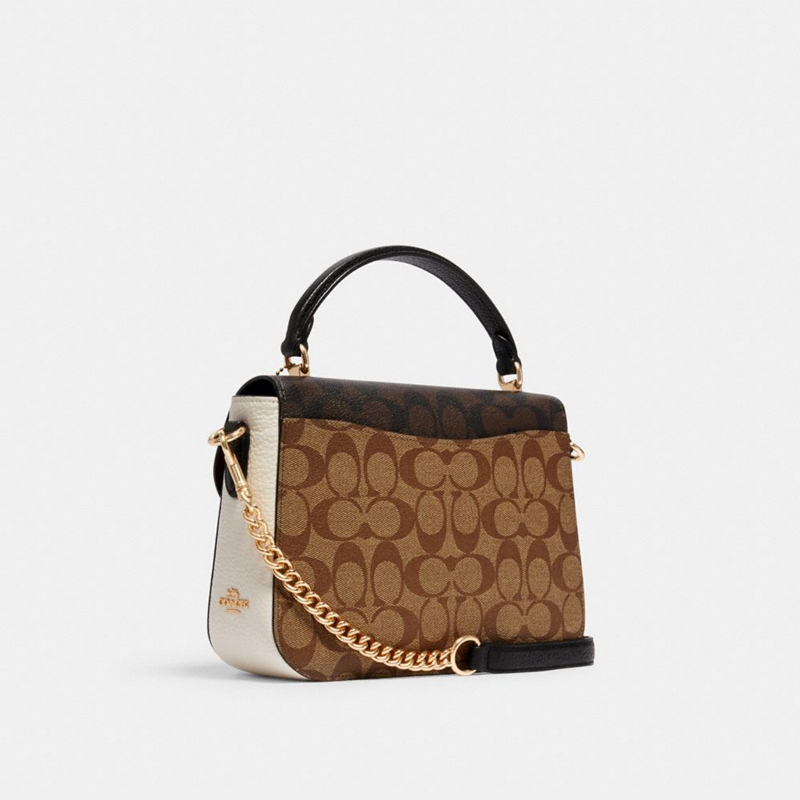 COACH/蔻驰Marlie杨紫同款女单肩斜挎手提链条邮差包-图0