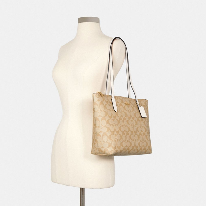 coach /蔻驰新款正品拉链托特包 客邻尚品女士包袋