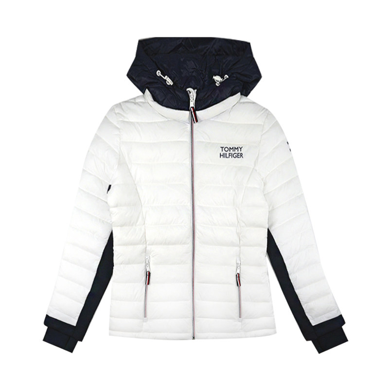 Tommy Hilfiger女士连帽轻薄拉链棉服外套连帽1402762 Tommy Hilfiger品牌 美乐淘潮牌汇
