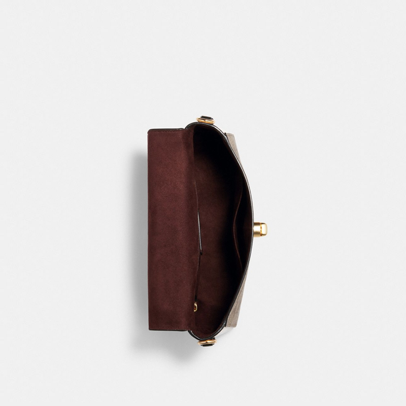 COACH/蔻驰Marlie杨紫同款女单肩斜挎手提链条邮差包-图1