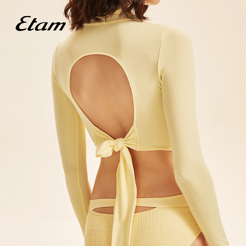 etam waffle华夫系列法式设计泳衣 Etam吊带/背心/T恤