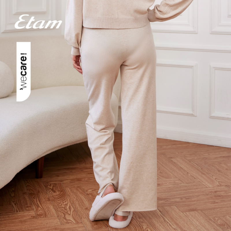 Etam Dilana暖雪系列软糯针织亲肤柔软宽松落肩家居服