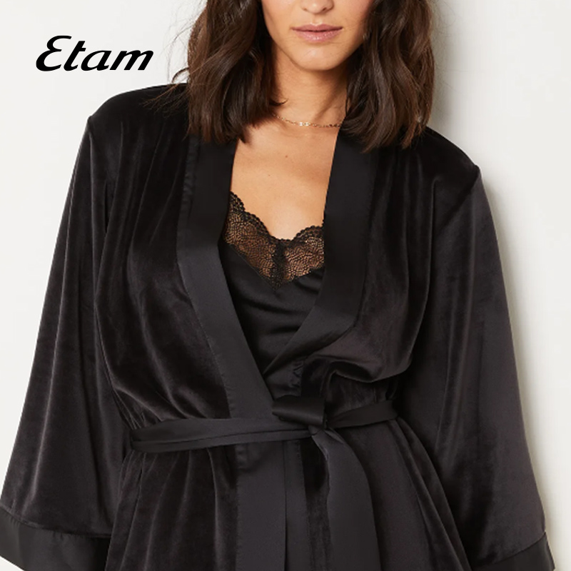 Etam Janne Luigas优雅密友系列居家睡衣套装柔软亲肤家居服3件套