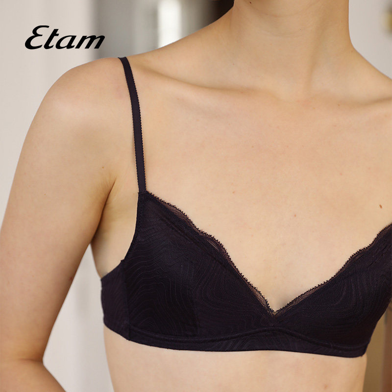 etam法式蕾丝三角杯薄款性感内衣 Etam文胸