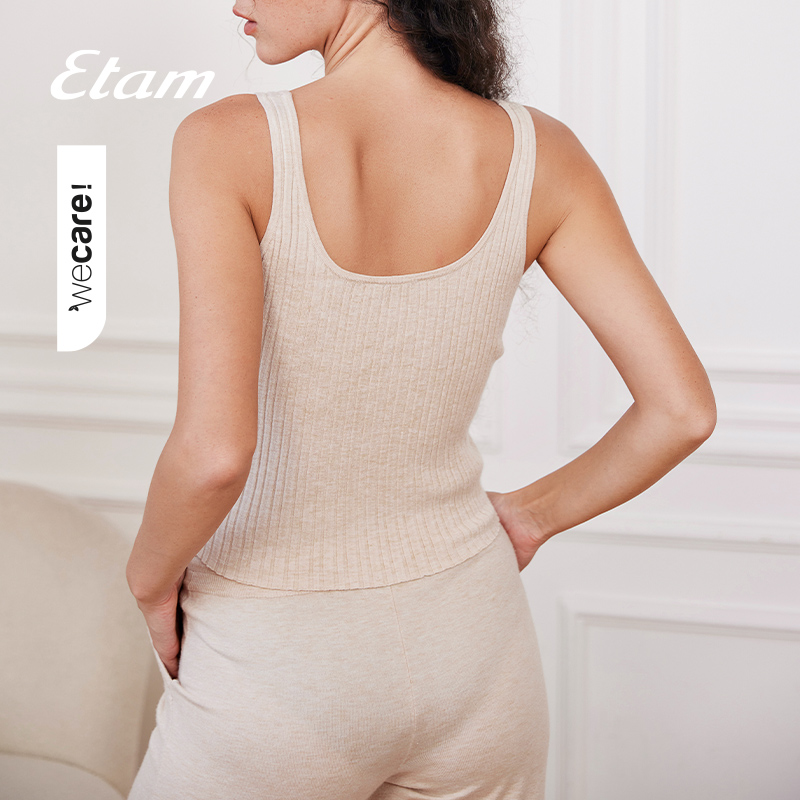 Etam Dilana暖雪系列软糯针织亲肤柔软宽松落肩家居服