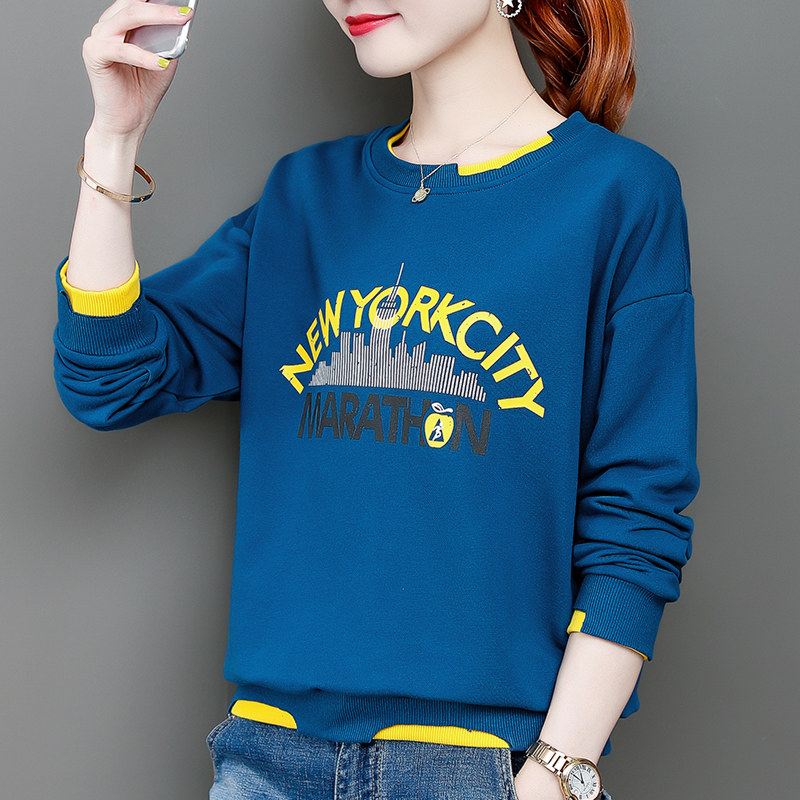 圆领女士2020年新款洋气宽松卫衣 轩凌子卫衣/绒衫