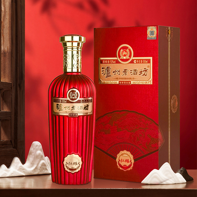 泸州老酒坊浓香型白酒红耀52度