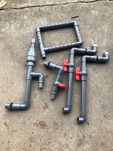 diy沼泽过滤箱配件进水口出水口排污口雨淋管单配件不含箱体 - 图2