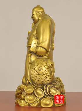 一本万利铜钱老板摆件账房办公室装饰地主老财主钱掌柜商铺工艺品