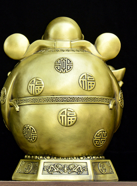 纯铜财神爷佛像摆件家用客厅