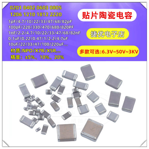 1210贴片电容 1/2.2/4.7/10/22/33/47/100nF/uF/PF 106/226K/476M - 图1