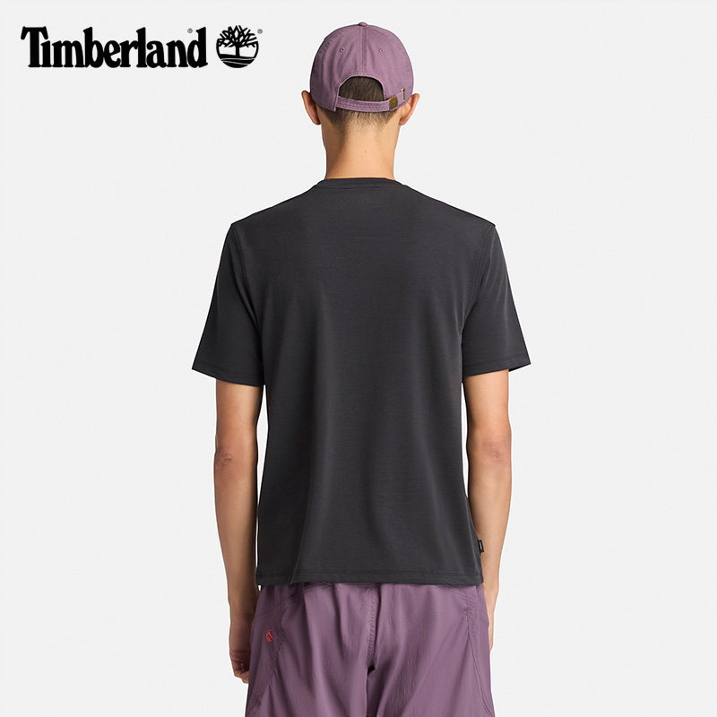 Timberland添柏岚官方男装POLARTEC快干短袖T恤夏休闲透气|A4215