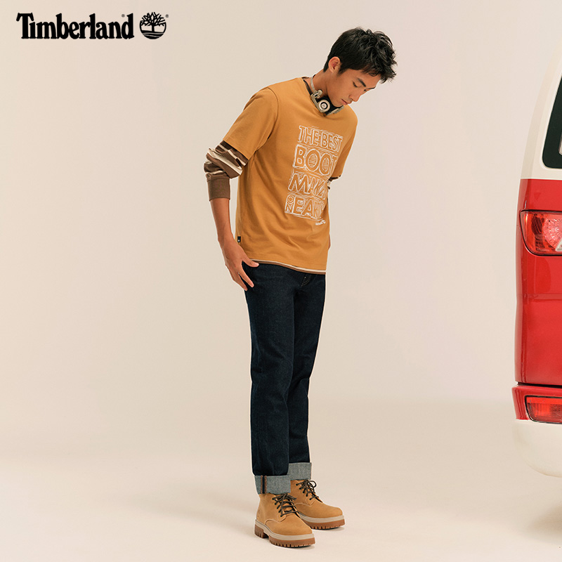 Timberland添柏岚官方男女同短袖T恤夏季透气休闲宽松A5Z57