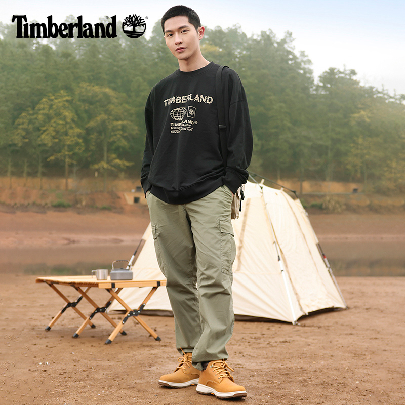 Timberland添柏岚官方踢不烂男鞋春夏中帮户外皮革防水耐穿|A5SAM - 图0