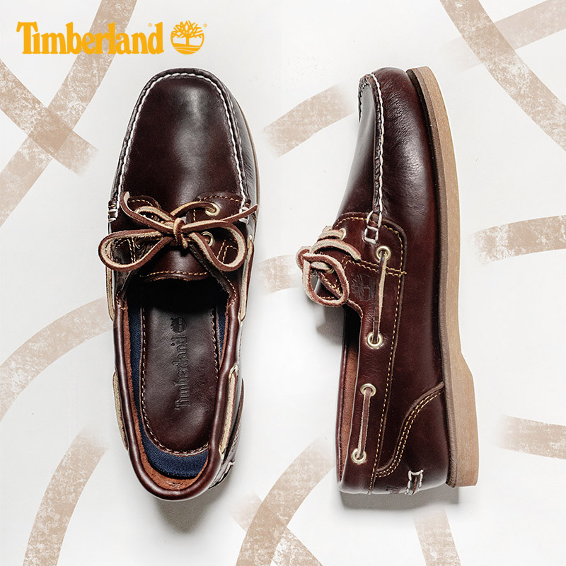 Timberland添柏岚官方女鞋船鞋春夏经典牛皮手工缝制|偏大72333 - 图3