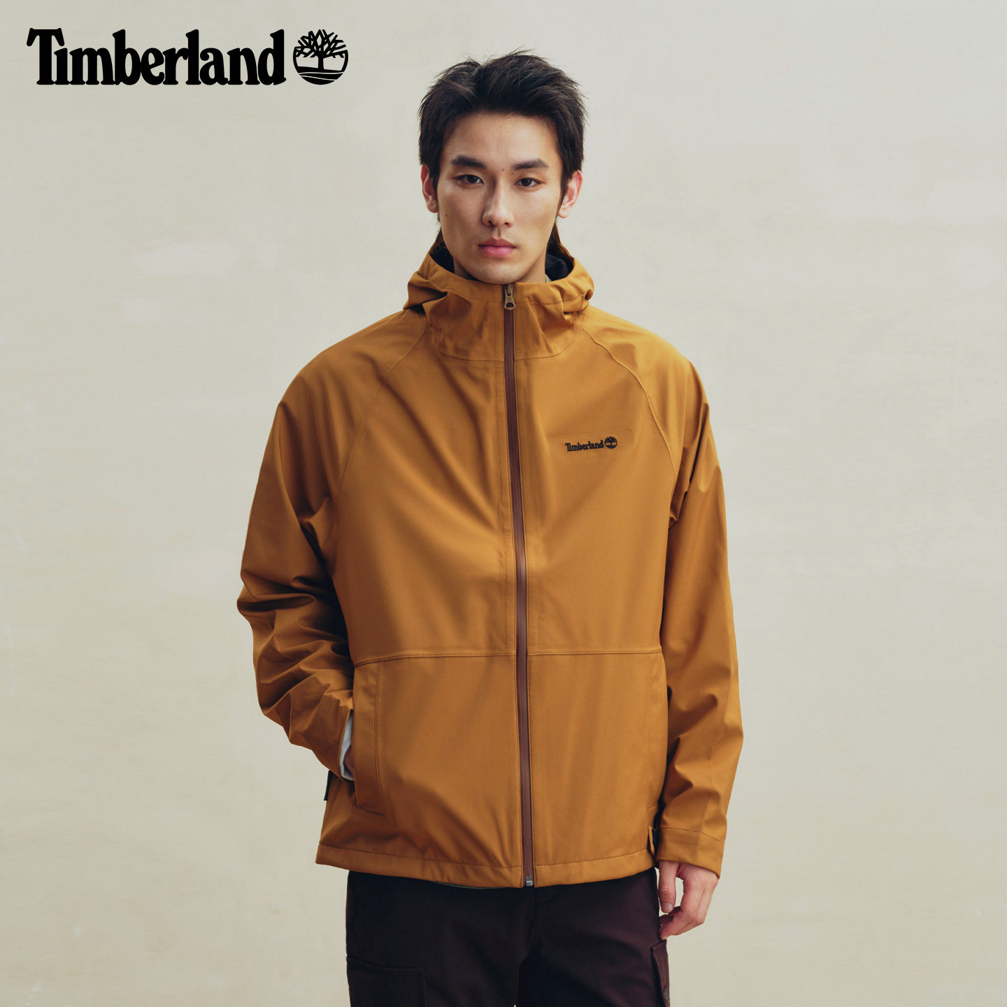 Timberland添柏岚官方男装防水防风连帽外套秋新款通勤宽松|A27SP 勤连实拍商品图