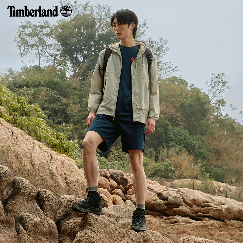 Timberland添柏岚官方男装宽松防晒衣皮肤衣24夏凉感防泼水|A66F3