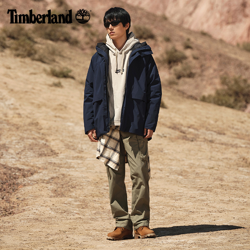 Timberland添柏岚官方男装长裤工装裤户外直筒多口袋宽松|A2D65 - 图0