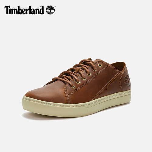 Timberland添柏岚官方男鞋24春季新款板鞋户外皮革休闲低帮|A2HGE