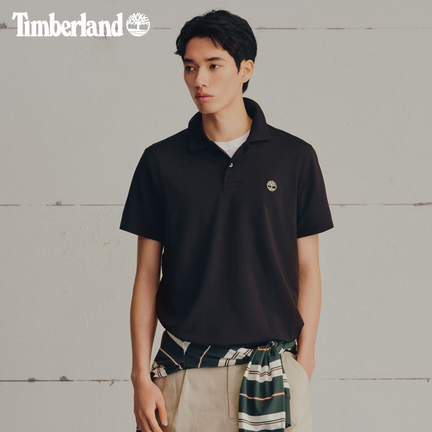 Timberland添柏岚男款快干凉感POLO衫夏通勤