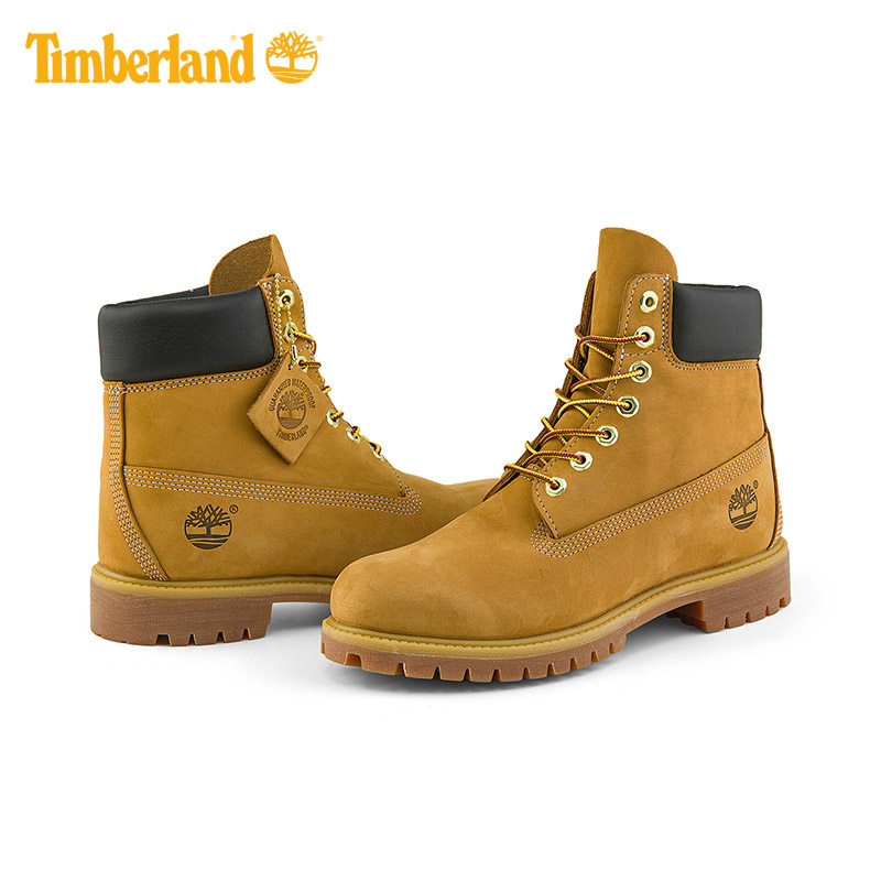 Timberland添柏岚官方踢不烂男鞋大黄靴马丁靴户外休闲防水 10061 虎窝淘
