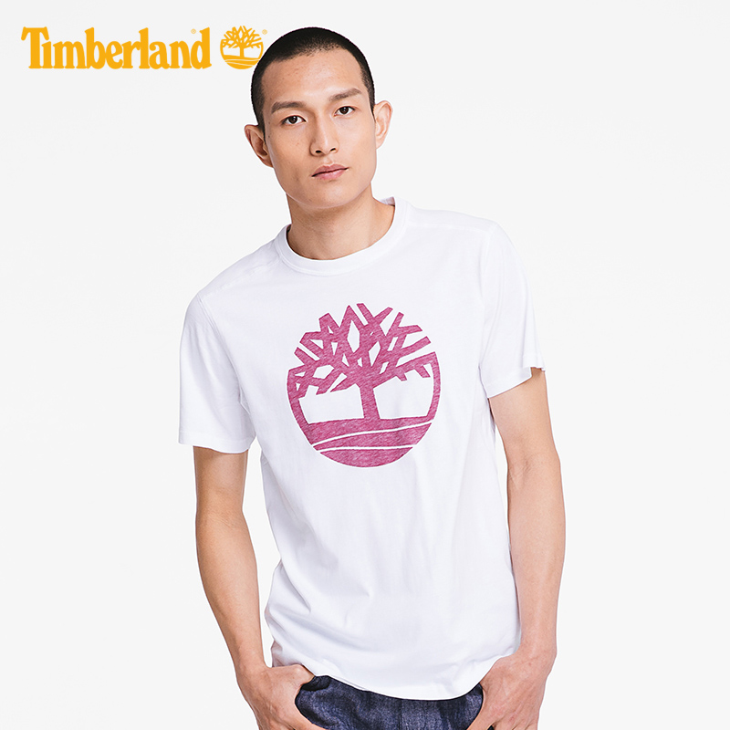 【經典款】Timberland添柏嵐男裝反面印花潮流戶外短袖T恤|A1HB5