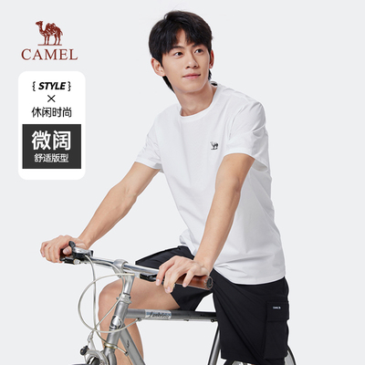 Camel/骆驼休闲骆驼男装短袖t恤