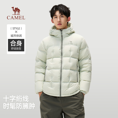骆驼户外羽绒服男女同款羽绒外套
