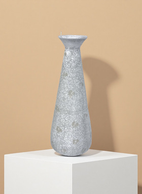 复古侘寂风大花瓶仿粗陶装饰摆件