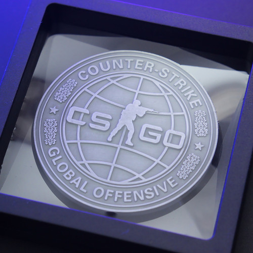 幽游社CSGO反恐精英全球攻势游戏周边5年10年老兵合金纪念币硬币 - 图1